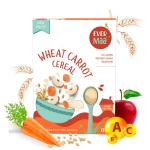 EverMaa Wheat Carrot Cereal |Baby Food for 6 months and above | Rich in Fibre, Vitamin A | 200gm