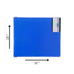Eslee Data Binder File | Computer File | Best for 15x12 Inches Size Paper | Use to Store Perforated Sheets | Plastic Clip | Blue - (EO85 15x12 Blue)