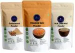 VEDICINE Pure And Natural Masoor Dal, Multani Mitti, Sandalwood Powder for Face Care (100gmx3)