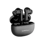 HAPIPOLA TWS CANDY Immersive Audio | Ai-ENC | Bluetooth v5.2 13mm Driver | 100 hours Stand-by 23 hours Combined Playback | Touch Control Type C Interface | Good Bass (Black)