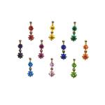 Comet Busters Beautiful Handcrafted Bindis with Multicolor Stones (BIN1931) Pack of 1