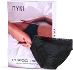 Myki my key to happiness Women Black Cotton Blend Periods Panty (M)