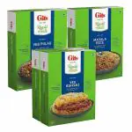 Gits Ready to Eat Rice Combo 1060g (Veg Biryani 265g X Pack of 2 + Masala Rice 265g + Veg Pulao 265g)