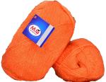Simi Enterprise Orange Wool Sunrise Wool Ball Hand Knitting Wool, Art Craft Soft Fingering Crochet Hook Yarn, Needle Knitting Yarn Thread Dyed, 200 G