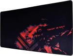 SEAGULL Waterproof Black and Red Rubber Non Slip Base Gaming Mouse Pad