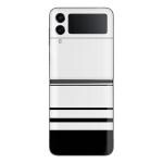 GADGETSWRAP Printed Vinyl Skin Sticker for Samsung Galaxy Z Flip 4 - White Horizzon