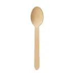 Aumni Crafts Eco Friendly Wooden 16 CM Spoon (Pack of 250) Disposable Biodegradable