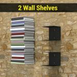 Wacky Book Shelf Wall Mounted Heavy Duty Metal Invisible Book