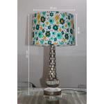 ZARA WOODEN HANDICRAFTS Table Lamp Antique Nightstand Lamp for Bedroom Living Room Farmhouse Office Study Lamp (20 cm, Multicolor)