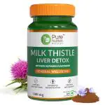 Pure Nutrition Detox Liver Milk Thistle Plus 580mg Veg 60 Capsules