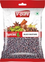 V pure Fresh Kali Sarso 200 gm | Black Mustard | Mustard Seeds | Whole Mustard Black | Kalli Sarso
