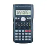 Flair FC-82MS Scientific Series Calculator | 240 Functions with 40 Scientific Calculations | Two Line Display | Square Root Function | 10 + 2 Digits Calculator | Sliding Hard Cover | Black, Pack of 1
