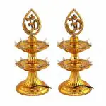 NSCC 2 Layer Led Electric Diya for Home, Puja, Mandir, Diwali Decorative Lights for All Festival