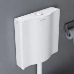 Plantex Flush Tank for Toilet/Polypropylene Toilet Flush Tank/Side Handle Flush Tank with all Internal Accessories - Pack of 1 (White)