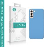 Sprig Liquid Silicone Blue Back Cover For Samsung Galaxy S22 Plus 5G, Galaxy S22 Plus