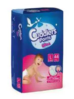 Cuddlers Ultra Baby Diaper, Leakage Protection, Cotton Soft High Absorb Technology, Large Size, 44 Pieces