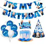 Zyozique Baby Boss Half Birthday Party Decorations for Boys Banner,Cake Topper,Birthday Cap,Balloons