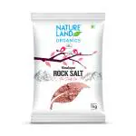 Natureland Organics 1Kg Himalayan Pink Rock Salt | Organic Rock Salt
