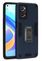 U&E Blue Polycarbonate Back Cover For Oppo A96 4G