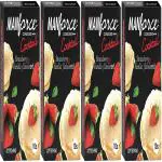 Manforce Cocktail Condoms (Dotted-Rings) Strawberry & Vanilla Flavoured- 10 Pieces pack of 4