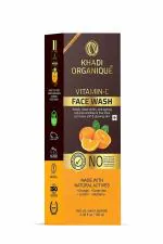 Khadi Organique Vitamin C Face Wash for Glowing Skin | Khadi Face Wash | Face Wash for Women & Men | 100 ml