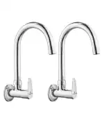 Cliquin Kitchen Sink Faucet, (Pack of 2), 360 Degree Swivel Spout, Chrome Finish, 10 Year Warranty