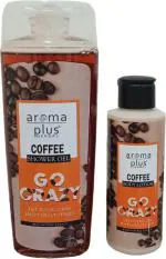 Aromaplus Herbal Coffee Shower Gel & Body Lotion with Natural Essence(250ml+120ml) (2 Items in the set)