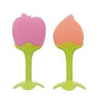 Manan Shopee Kids Multicolor Silicone Teethers (Pack Of 2)
