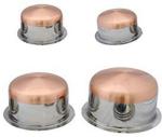 Neervika Copper Bottom Tope Steel Topia Bhaguna Capacity:- 800 ML , 1.3 Liter , 1.8 Liter , 2.3 Liter Tope Set 0.8 L, 1.3 L, 1.8 L, 2.3 L capacity 18 cm diameter (Stainless Steel)