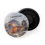 Dhcrafts Multicolor Metal Kedarnath Temple Uttarakhand D1 Printed Fridge Magnet, 5.8 Cm