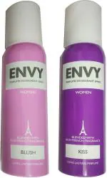 Envy Blush Deo Spray, Kiss Deo Spray Deodorant Spray, 120 Ml (Pack Of 2)