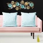 ArtzFolio Romantic Doodle | Cushion Cover Throw Pillow Cover Case for Sofa & Living Room | Velvet Fabric | 24 x 24 inch (61 x 61 cms); Single Piece