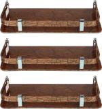 STIMULUS ACRYLIC WALL MOUNT SELF FOR MULTIPURPOSE USED Acrylic Wall Shelf (Number of Shelves - 3, Brown)
