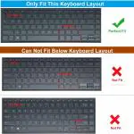 SacoTransparent Keyboard Silicone Skin Cover for ASUS ZenBook Flip S