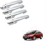 Kozdiko Chrome Handles Door Latch Cover for Honda City Ivtec (Pack of 4)