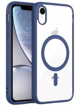 HUPSHY Back Cover for Apple iPhone XR, With MagSafe (Blue, Magnetic Case, Pack of: 1)