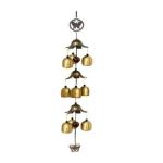 QWICK CLICK Brass Dream Catcher Wind Chimes for Balcony Home Decoration 25INCH
