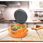 Milton Microwow One Touch 1500 Insulated Inner Steel Casserole, 1340 ml, Orange