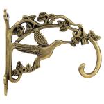 Kalarambh Bharat Haat Yellow Brass Wall Stand 17.01 x 3.81 x 15.24 cm