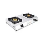 Greenchef Castle Stainless Steel Manual 2 Burner Gas Stove
