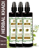 Khadi Natural Herbal Natural HerbalHair Oil, Bhringraj oil with Onion extract For Hair Growth & Strengthening, Hair Fall Control Pack of 3