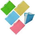 Shining Zon 8 Pocket Expanding File Folder Letter A4 (Fits A4 Paper) Paper Expanding File Folder Pockets for School Office Home (Color May Vary Pack Of 2)