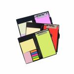 COI Memo Neon/Pink and Crimson Red Note Pad Organiser/Memo Notebook Holder for Office and Gifting Purpose(Set of 3)