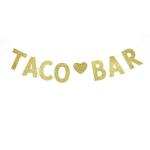 Festiko Taco Bar Banner, Paper Sign Decorations For Themed Party