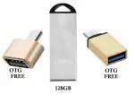 Srp Tiger 128 GB pendrive w220 with 2 otg free