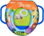 Ole Baby Blue Lion And Animal Friends Padded Soft And Full Cushion Potty Trainer Seat With Handle