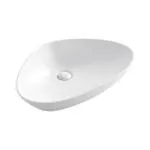 PARRYWARE TRIVENI Series Table Top WASH BASIN (White) | 590x390x130mm, Speciality | Ceramic Basin/Sink for Bathroom, Living Room | Table / Counter Top | C891E46