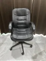 DSR-127 Revolving Leatherette Home & Office Executive Chair with High Comfort Seating .(Black)