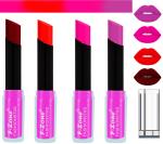 OUR BEAUTY Multicolor  Long Stay Soft Matte Lipsticks Set 85, 16 G (Set Of 4)
