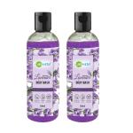GLOBUS NATURALS Herbal Lavender Body Wash, Enriched with Sugarcane and Aloe Vera, Suitable for all skin types, 100 ml, Set of 2